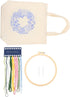 EXCEART 1 Set Embroidered Canvas Bag Embroidery Starter Kit Hand Embroidery Kit for Adults Embroidery Beginner Kits Hand Embroidered Tote Bag Begi...