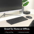 Macally Small Wireless Keyboard and Mouse Combo for PC - an Essential Work Duo - 2.4G - 78 Compact Key Cordless Mouse and Keyboard Combo with Mini...