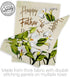 Breeze Decor Happy Fathers Day in Heaven Garden Flag Gifts Lawn Remembrance Porch Outdoor Wall Tapestry Yard Sign Grave Cemetery Decor Dad Home Ba...