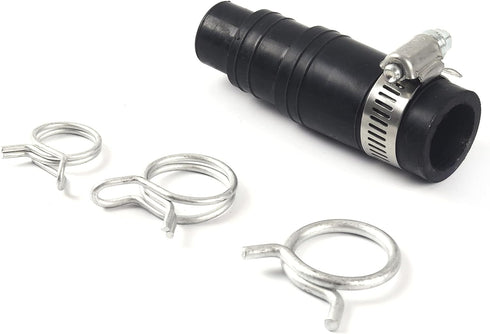 TonGass DWC-00 Dishwasher Connector Kit - Easiest and Fastest Dishwasher Drain and Disposal Connector - 1 Inlet Connector, 1 Hose Clamp, and 3 Spring Clamps