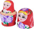TOYANDONA Russian Nesting Dolls for Kids, Wood Matryoshka Doll Stacking Nested Set Handmade Girl-Pattern Nesting Dolls Toys for Christmas Mothers ...