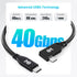 Cable Matters 40Gbps Right Angle USB 4 Cable 3.3 ft, Support 8K@60Hz Video, 240W Charging, USB4 Cable Right Angle/USB C Display Cable, Compatible ...