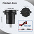 12V Type C USB Outlet 45W PD and 18W QC3.0 Quick Car Charger Socket with Voltmeter Switch Fast Charger Socket Power Waterproof 12V / 24V Marine Bo...