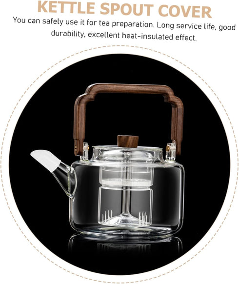 2pcs Teapot Spout Cover Teapot Spout Dispensers Teapots Bottle Pourers Water Bathroom Decorations Anti-leak Teapot Spout Protectors Anti-collision...