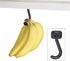 Gadjit Banana Hook Under Cabinet Hanger Ripens Bananas with Less Bruises, Folds up Out of Sight When Not in Use, Saves Countertop Space, Self-Adhe...