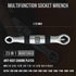 Lichamp Universal Wrench EDC Pocket Wrench Multi 23 Sizes from 1/4 to 3/4 inch and 7mm to 19mm...