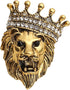 Retro Lapel Pin Brooch for Men,Rhinestone Tiger Head Brooch Pins. Animal Lapel Pins Lion Wolf Head Collar Brooch Safety Pin Men Suit Accessory...
