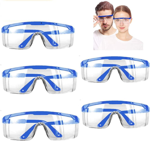 Safety Glasses,MOZEEDA Clear Safety Goggles Eye Protection Adjustable Temples, Anti-fog Lightweight Protective Glasses Eyewear Wide-Vision for Lab...