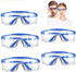 Safety Glasses,MOZEEDA Clear Safety Goggles Eye Protection Adjustable Temples, Anti-fog Lightweight Protective Glasses Eyewear Wide-Vision for Lab...