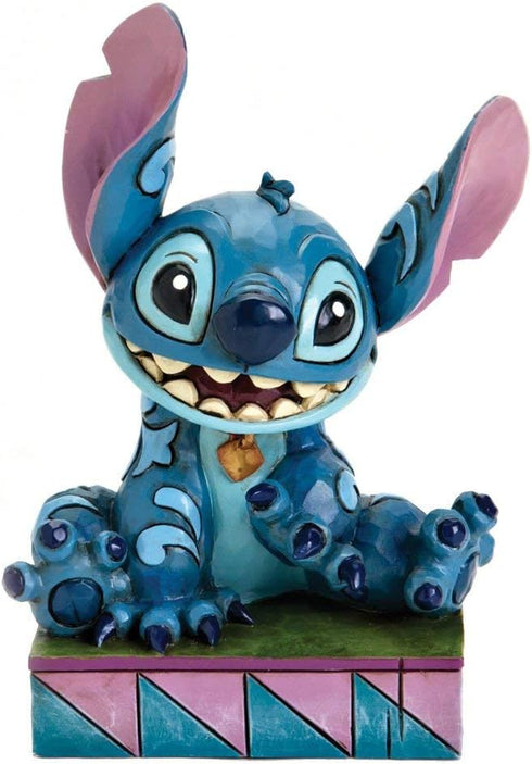 Enesco Disney Traditions by Jim Shore “Lilo and Stitch” Stitch Personality Pose Stone Resin Figurine, 3.75”, Blue...