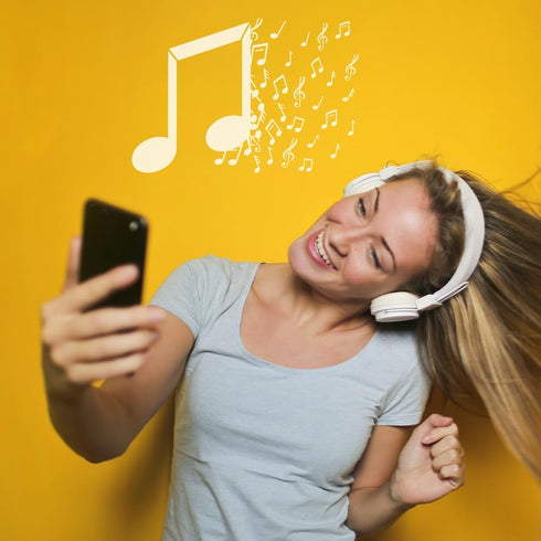 FINGERINSPIRE 4 pcs Music Painting Stencil 8.3x11.7 inch Reusable Musical Notes Lips Butterfly Drawing Template Life Without Music is a Mistake St...