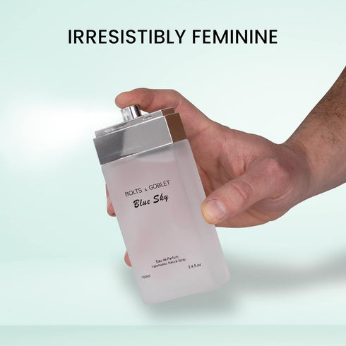 NovoGlow Blue Sky for Women - Aromatic Scents with finest oils for Men and Women - Enchanting Fragrance with Fruity, Floral Scent - 3.4oz Bottle C...