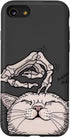 iPhone SE (2020) / 7 / 8 Cute Skeleton Scratching Cat Halloween Aesthetic Gothic Art Case...