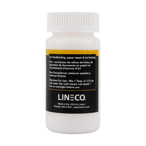 LINECO Neutral pH Methyl Cellulose Adhesive 1.5 Oz, Acid-Free All-Purpose Glue, Quick Drying and Clear, Water-Soluble, for Bookbinding Repairing, ...