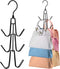 Rotatable Metal Purse Hanger, 6 Storage Capacity, Black...