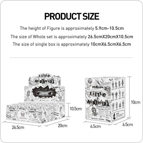 POP MART HIRONO Little Mischief Series, Hirono Blind Box Figures, Random Design Action Figures Collectible Toys Home Decorations, Holiday Birthday...