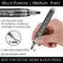 NAWOD Black Paint Pens - 6 Pack Acrylic Black White Permanent Markers, Acrylic Paint Pens for Rock Painting, Wood, Metal, Stone, Ceramic, Glass, G...