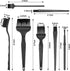 11 in 1 Anti Static Brushes Set with Microfiber Cleaning Cloth, Small Portable Plastic Handle Nylon Cleaning Brush Kit for Computer PC Keyboard La...