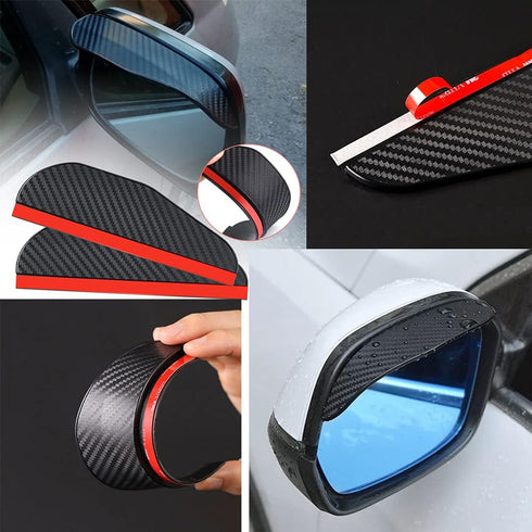 10 pcs Car Door Handle Protector and Mirror Rain Visor Guard, BOSOIRSOU Silicone Auto Transparent Paint Scratch Protective Film Cover Side Sticker...