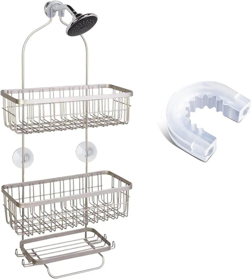 Bathroom Shower Caddy Connector Sucker with 4pcs Professional Strength Large Suction Cups, Easy to Attach, Replacement Suction Cups Compatible wit...