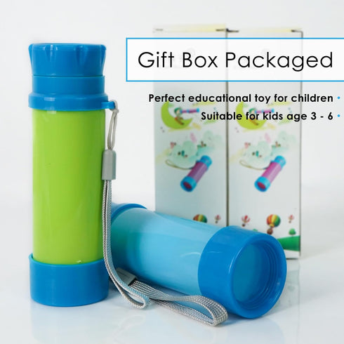 Luwint Pocket Telescope Toy for Kids, 2 Pack Portable Pirate Telescope Science Monocular Toys Retractable Spyglass Exploring Educational Toy Birth...