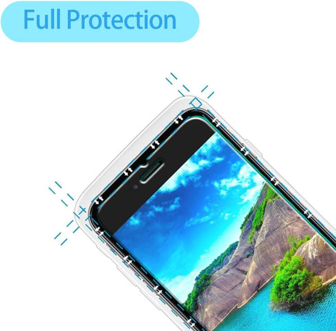 Designed for iPhone SE 3, SE 2022, iPhone SE 2, SE 2020 Tempered Glass Screen Protector 9H Anti Scratch HD Clear Bubble Free(2pcs)...