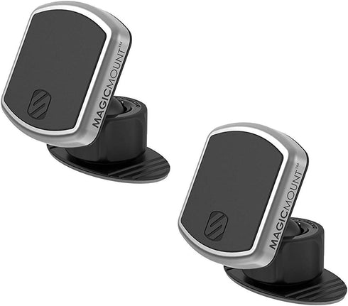 Scosche MPD2PK-UB MagicMount Pro Magnetic Car Phone Holder Mount - 360 Degree Adjustable Head, Universal with All Devices - Dashboard Mount - Pack...