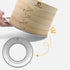Steamer Ring Stainless Steel Adapter for 8 to 11inch Bamboo Steamer Baskets (Stainless Steel Ring Only)...