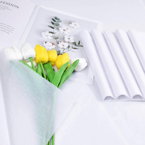 130 Sheets 20"x14" White Wrapping Tissue Paper Bulk for Gift Bags Christmas Weddings Birthday Arts Craft Party Decoration...