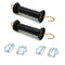 Plastic Electric Fence Gate Handle with Polytape Splicer,Spring Gate Handle with Poly Tape Buckle. (2)...