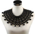 Big Chunky Ball Beaded Choker Collar Pendant Necklace for Women Handmade Chain Metal Statement Jewelry...