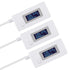 3pcs USB Volatage/Amps Power Meter, Tester Multimeter Test Speed of Charger, Cables, Computer, Power Bank (USB White)...