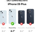 for iPhone 15 Plus Waterproof Case with Built-in Screen Protector, Shockproof Dustproof Full Body Protective IP68 Waterproof Phone Case for iPhone...