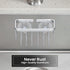 Sponge Holder for Kitchen Sink Suction?Anti-Rust Kitchen Sink Sponge Holder Aluminum Sink Sponge Holder with Suction Cups for Sponges, Scrubbers, ...