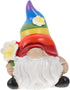 Cabilock Small Rainbow Gnome Garden Statue Scandinavian Tomte Nisse Figurine Gay Pride LGBTQ Cheer Up Decorations for Home Farmhouse Kitchen Decor...