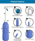 2 Pack Travel Bidet Bottle, Portable Bidet Sprayer Hand held Bidet 620ml for Personal Hygiene Care, On-The-Go Travel Bag Extra Long Pointed Nozzle...
