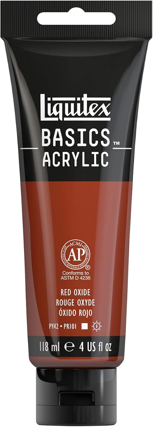 Liquitex BASICS Acrylic Paint, 118ml (4-oz) Tube, Red Oxide...