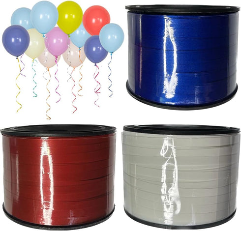 Ribbon,3 Roll Patriotic Ribbons Red White Blue Shiny Curling Ribbon Balloon, 100 Yard Curling Ribbon for Crafts, Balloon Ribbon, 3/16" Ribbon for ...