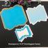 Alinacutle Teardrop Borders Nesting Frames Die Cut DIY Album Frames Metal Cutting Die for Handmade Card Making Scrapbooking Album Paper Craft Temp...