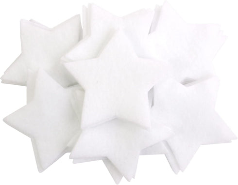 Playfully Ever After 2 Inch 60pc Stiff Felt Stars (White)...