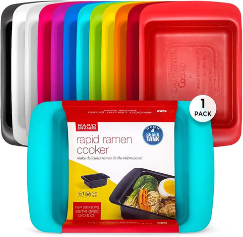 Rapid Ramen Cooker | Microwavable Cookware for Instant Ramen | BPA Free and Dishwasher Safe | Perfect for Dorm, Small Kitchen or Office | Teal...