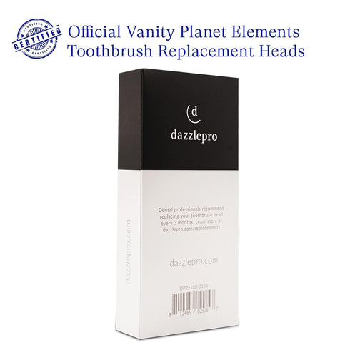 Elements Toothbrush Heads - Compatible with Elements Sonic Toothbrush, Small, Firm Bristles, Small (Pack of 3)...