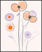 Posterizer 1 pcs-minimalist dainty flowers in orange and purple art 8-Abstract & Modern Art-Floral & Botanical Art-Chic Home Decor- unframed wall ...