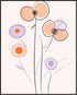 Posterizer 1 pcs-minimalist dainty flowers in orange and purple art 8-Abstract & Modern Art-Floral & Botanical Art-Chic Home Decor- unframed wall ...