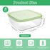4 Pack Sliced Cheese Container for Fridge, Butter Block Cheese slicer Holder with Lids, Airtight Plastic Storage Box for Keeps Deli Cheese Fresh L...