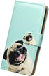 Case for Galaxy A50, Funny Pug Dog Flip Case Leather Cover with Credit Card Slot ID Card Holder Kickstand for Samsung Galaxy A50 SM-A505F SM-A505F...