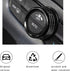3 PCS Car Push Start Button Cover, Engine Start Stop Button Stickers, Metal Ignition Button Cover, One Button Start Trim Ring for Challenger Charg...