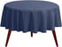 Gee Di Moda Round Tablecloth - 120 Inch Navy Blue Round Table Cloth for 60 to 96 Inch Round Tables - Heavy Duty Washable Fabric - for Buffet Table...