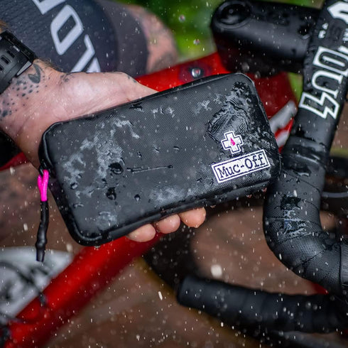 Muc-Off Rainproof Essentials Case, Black - Bike Pouch, Cycling Phone Wallet with Zipper - Bike Accessories for Storing Phone and Bike Tools...