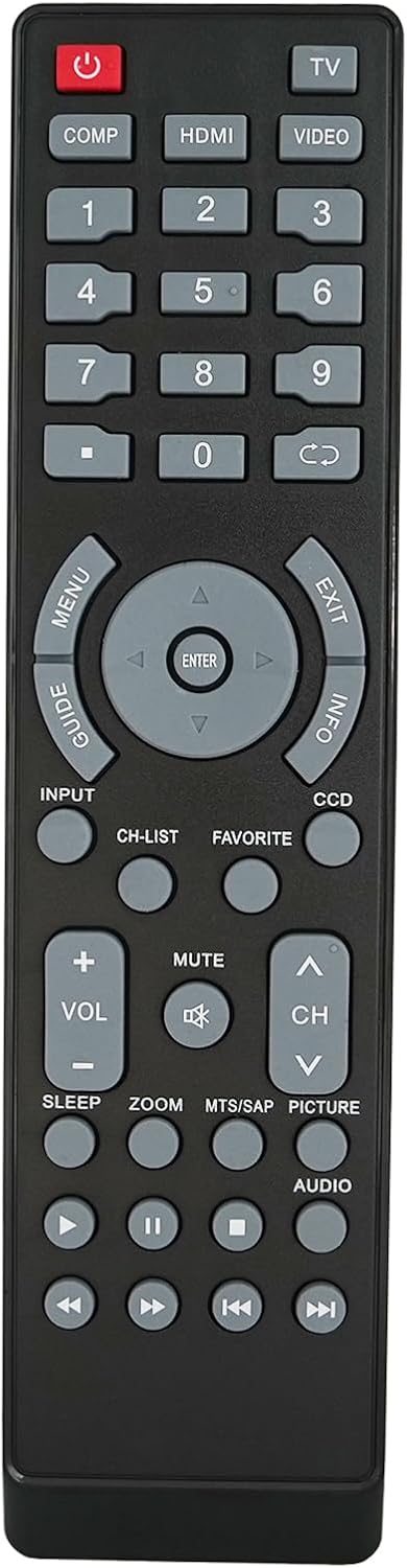 Replacement Remote Control fit for Insignia NS24E730A12B NS-F27C NS-L55X-10A NS-39L700A12 NS-L19Q-10A NS-24E340A13 NS-32E440A13 NS-40L240A13A LCD ...